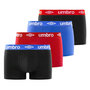 Voir la diapositive 1 : UMBRO Lot de 4 boxers en coton homme Classic