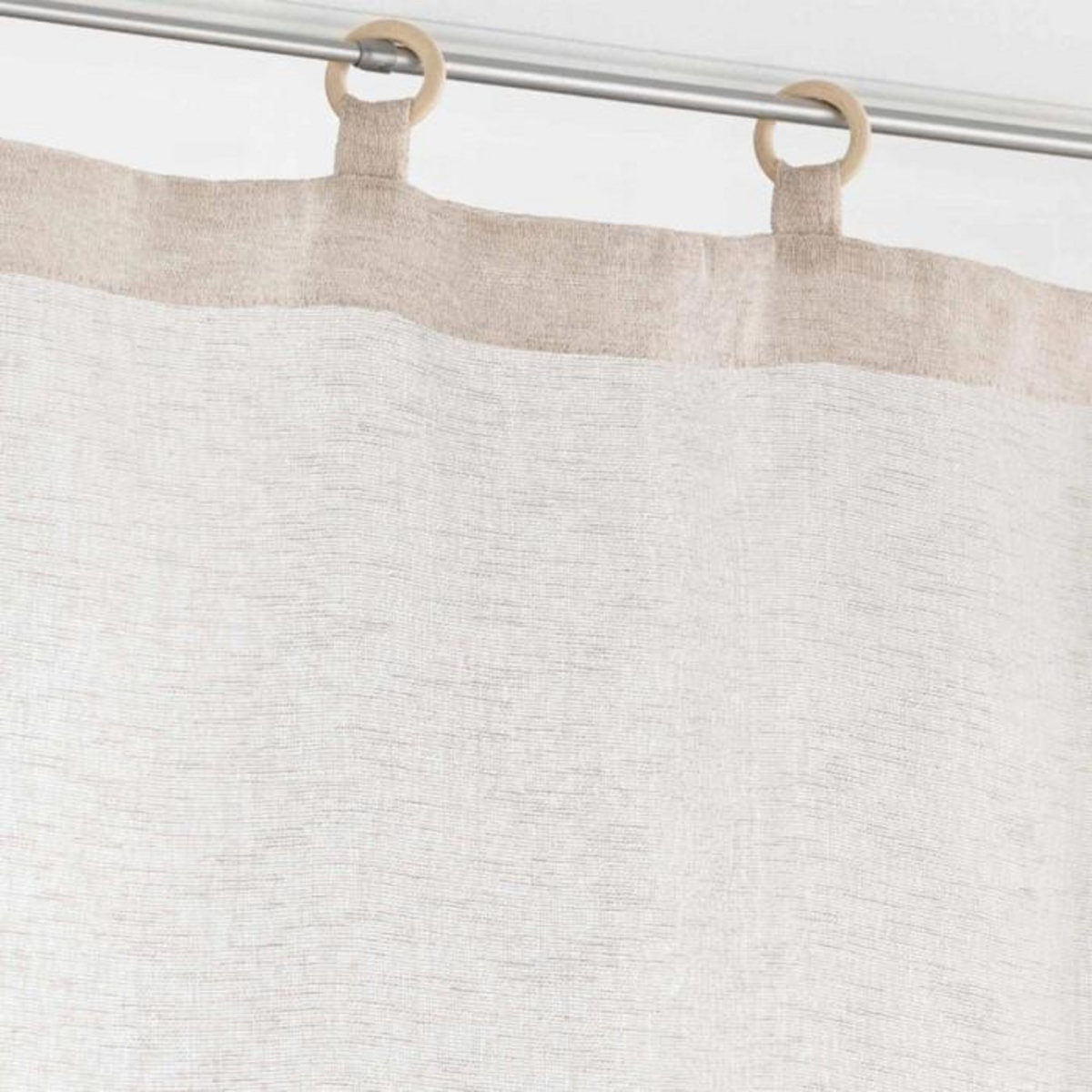 Paris Prix Paire de Voilages à Œillets  Minalisa  60x120cm Lin