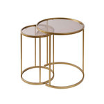 Habitat et Jardin Ensemble de tables basses en métal  Aurum  - 42 x 42 x 39 cm - Or Bronze