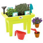 Ecoiffier Jouet bricolage Ecoiffier Jardinière verte garnie