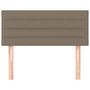 Voir la diapositive 3 : VIDAXL Tete de lit Taupe 100x5x78/88 cm Tissu