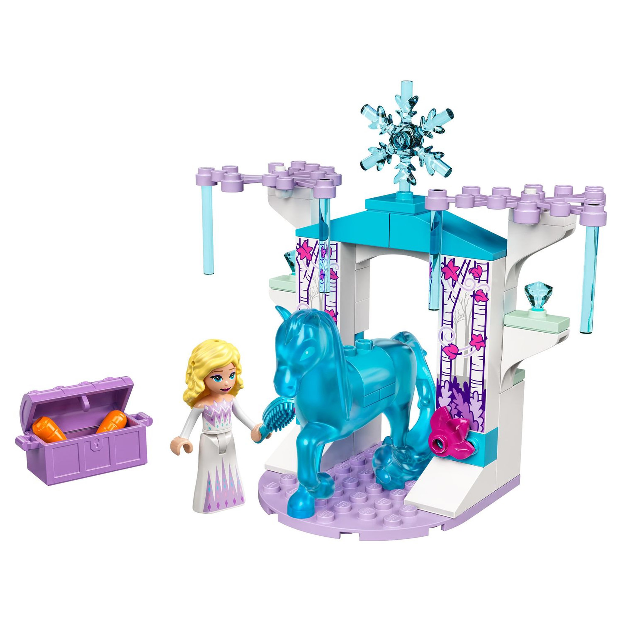 Voir la diapositive 3 : LEGO Disney 43209 Elsa et l&rsquo;Écurie de Glace de Nokk, Jouet de la Reine des Neiges