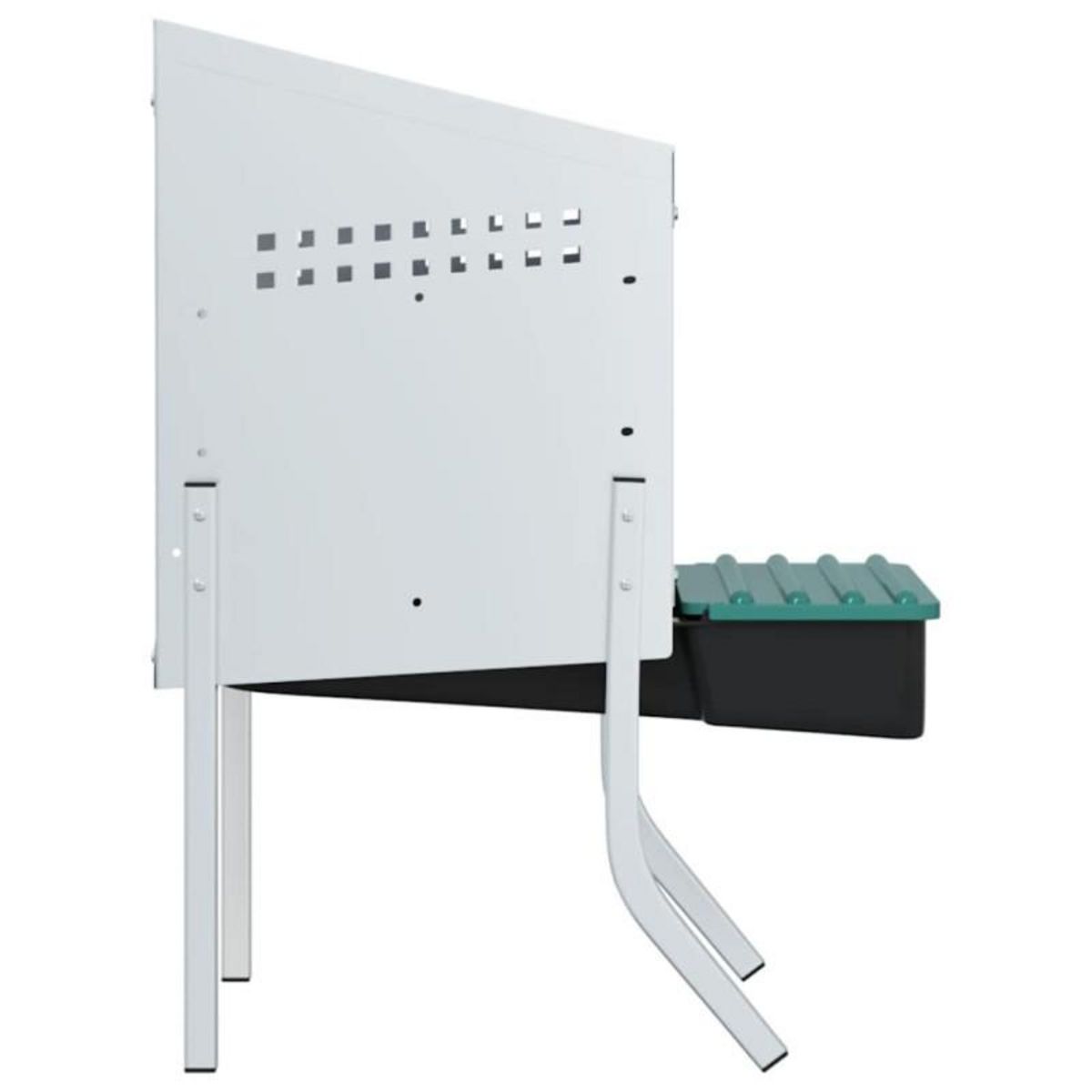 VIDAXL Nichoir à poules1 compartiment avec pieds en acier galvanisé