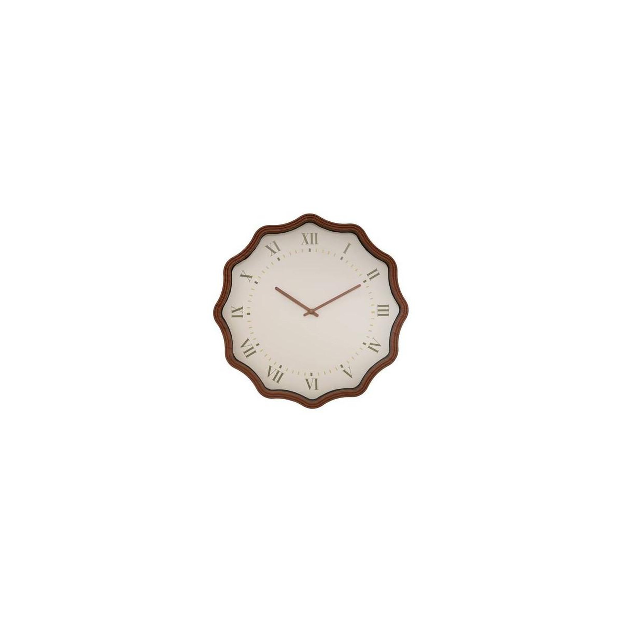 ATMOSPHERA Horloge murale vintage  mona  38cm marron