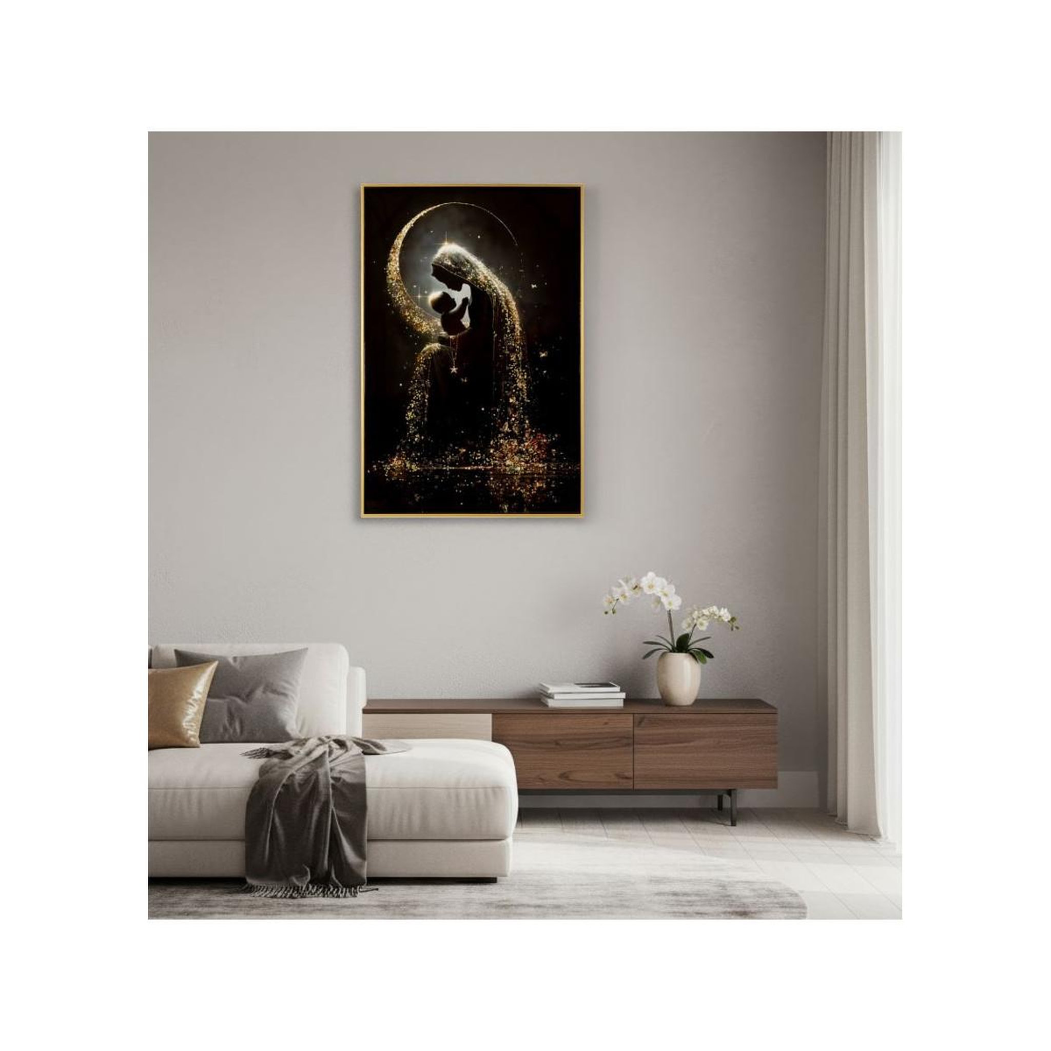 Voir la diapositive 6 : Paris Prix Tableau imprimé  maternity i  60x90cm multicolore