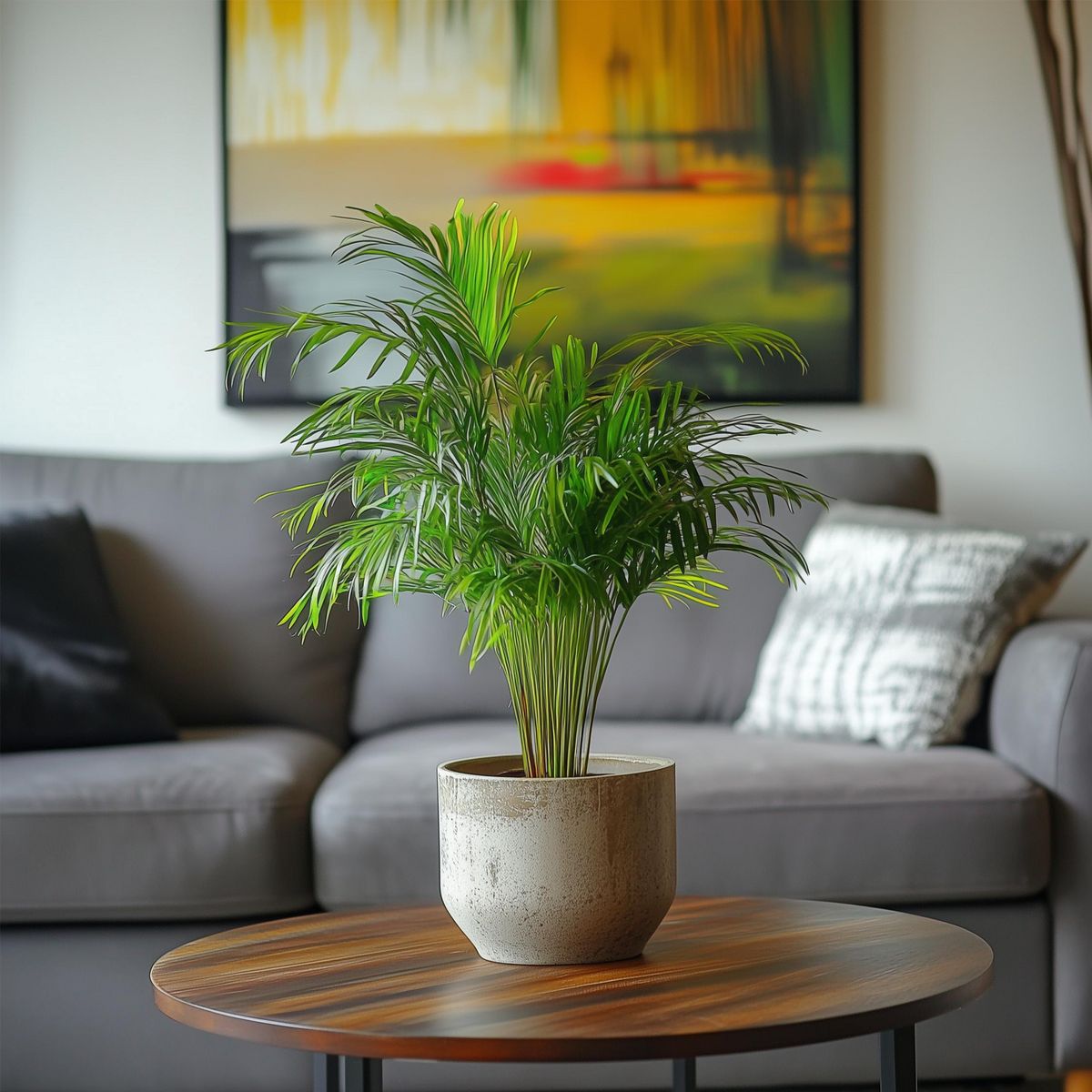 PLANT IN A BOX Palmier areca - Set de 3 - Dypsis lutescens - Hauteur 30-45cm - ⌀12cm
