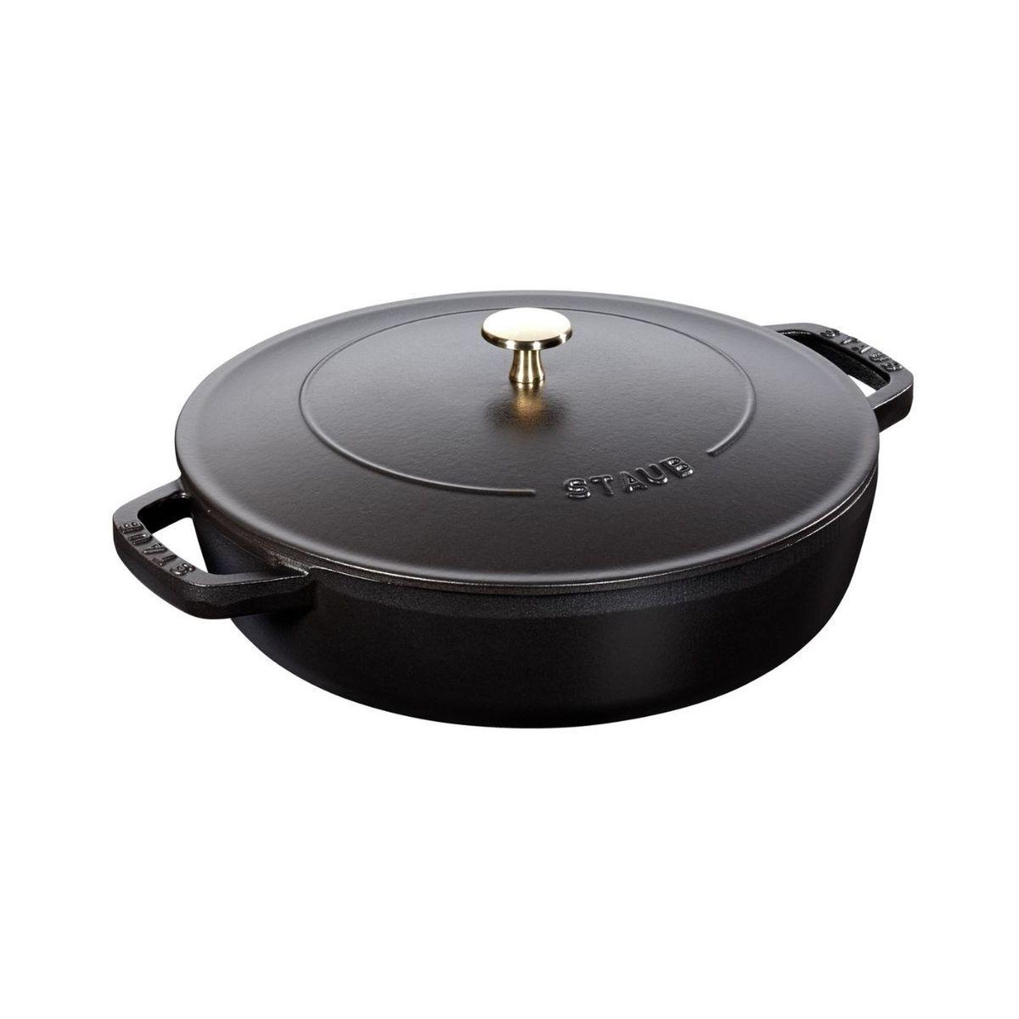 Staub Sauteuse Chistera 28cm noir mat
