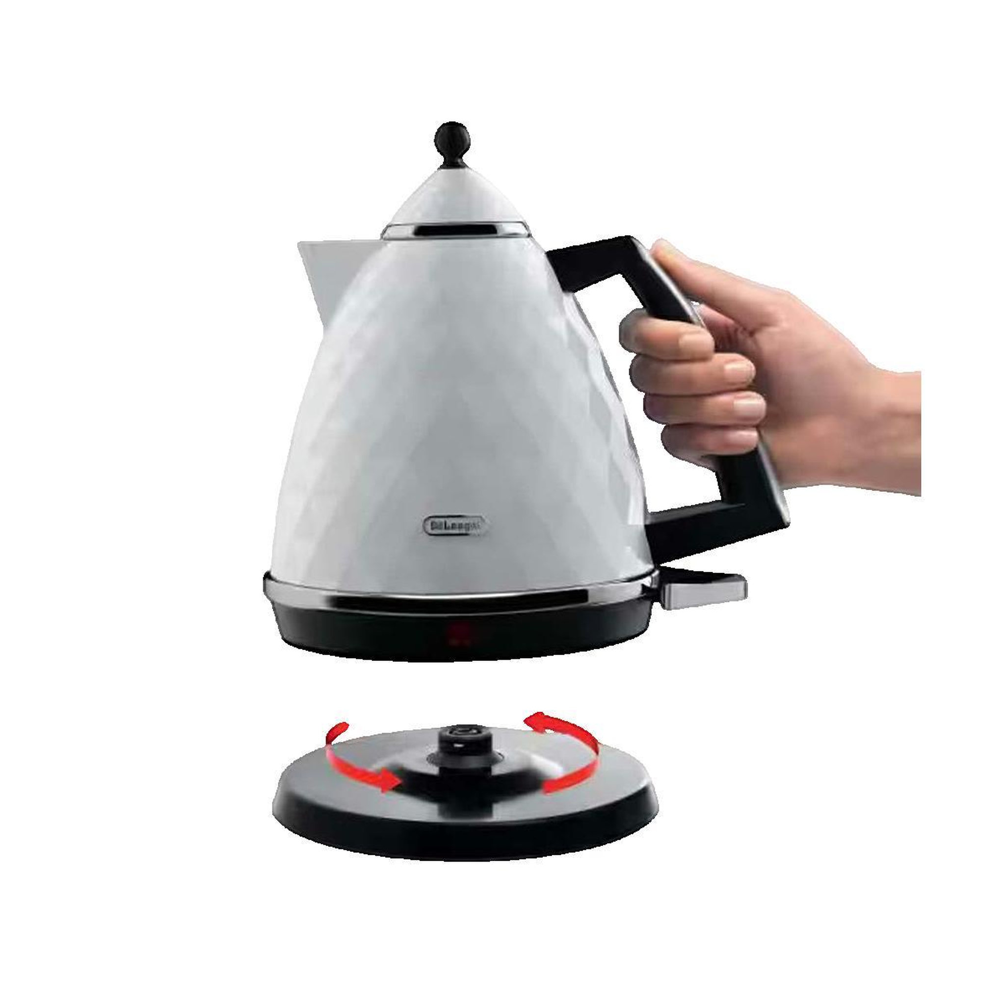Voir la diapositive 2 : DELONGHI Bouilloire DeLonghi KBJ2001.W 1.7 L