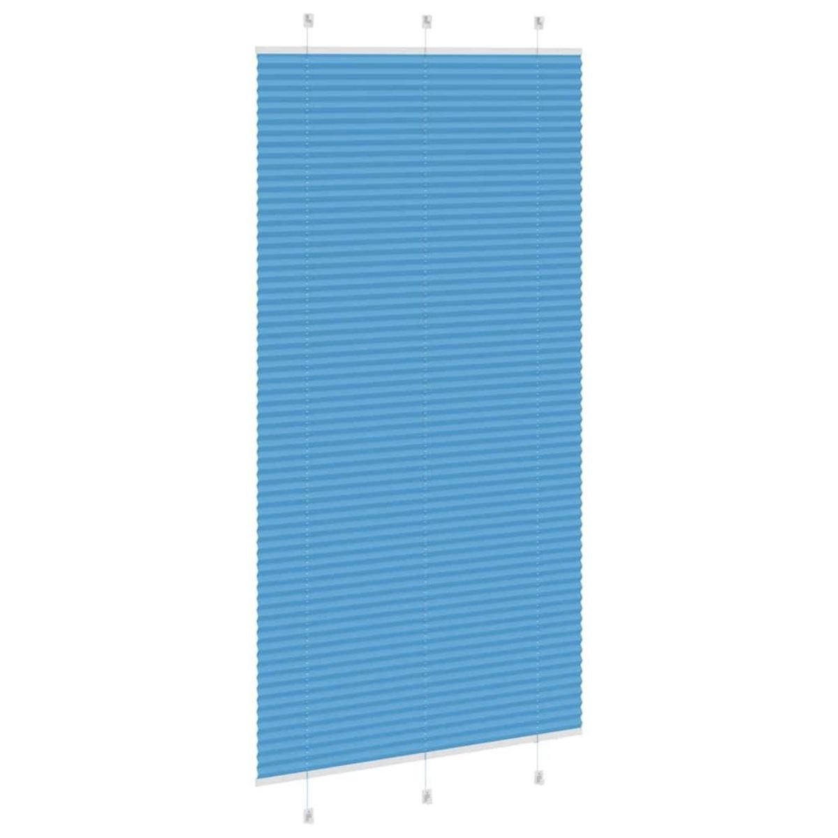 VIDAXL Store plisse bleu 105x200 cm largeur du tissu 104,4cm polyester