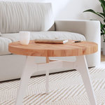 VIDAXL Dessus de table Ø60x4 cm rond bois massif de hetre