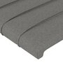 Voir la diapositive 4 : VIDAXL Tetes de lit 2 pcs Gris fonce 80x5x78/88 cm Tissu