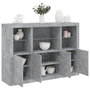 Voir la diapositive 1 : VIDAXL Buffets avec lumieres LED 3 pcs gris beton bois d'ingenierie