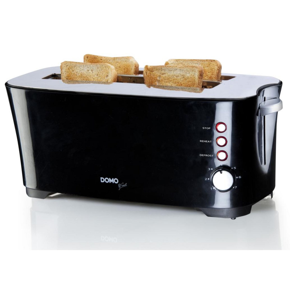 Domo Grille-pains 2 fentes 1350w noir - do961t