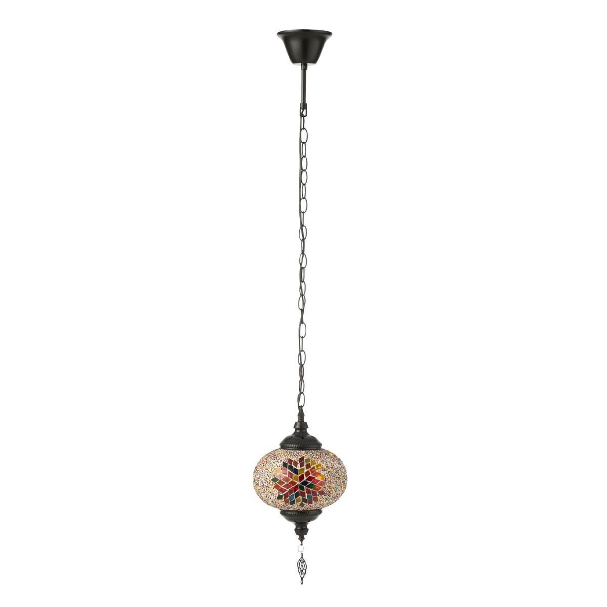 J-LINE Lampe suspension mosaïque  neal  18cm multicolore