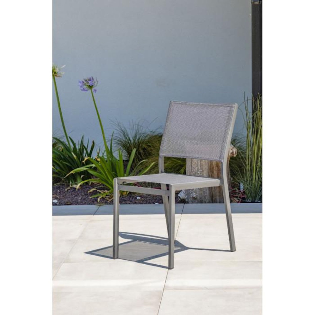 Paris Prix Ensemble Table de Jardin 6 Chaises & 2 Fauteuils  Stockholm  150-225cm Gris Anthracite