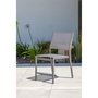 Voir la diapositive 5 : Paris Prix Ensemble Table de Jardin 6 Chaises & 2 Fauteuils  Stockholm  150-225cm Gris Anthracite