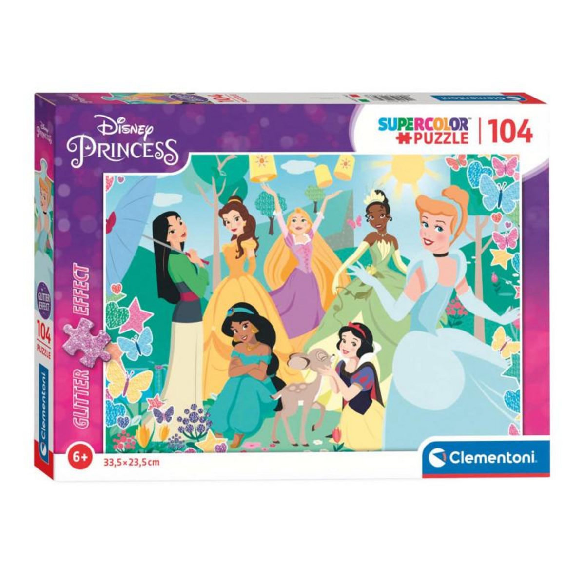 CLEMENTONI Clementoni Glitter Puzzle Disney Princess, 104pcs. 20346