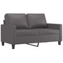 Voir la diapositive 3 : VIDAXL Ensemble de canapes 3 pcs avec coussins Gris Similicuir