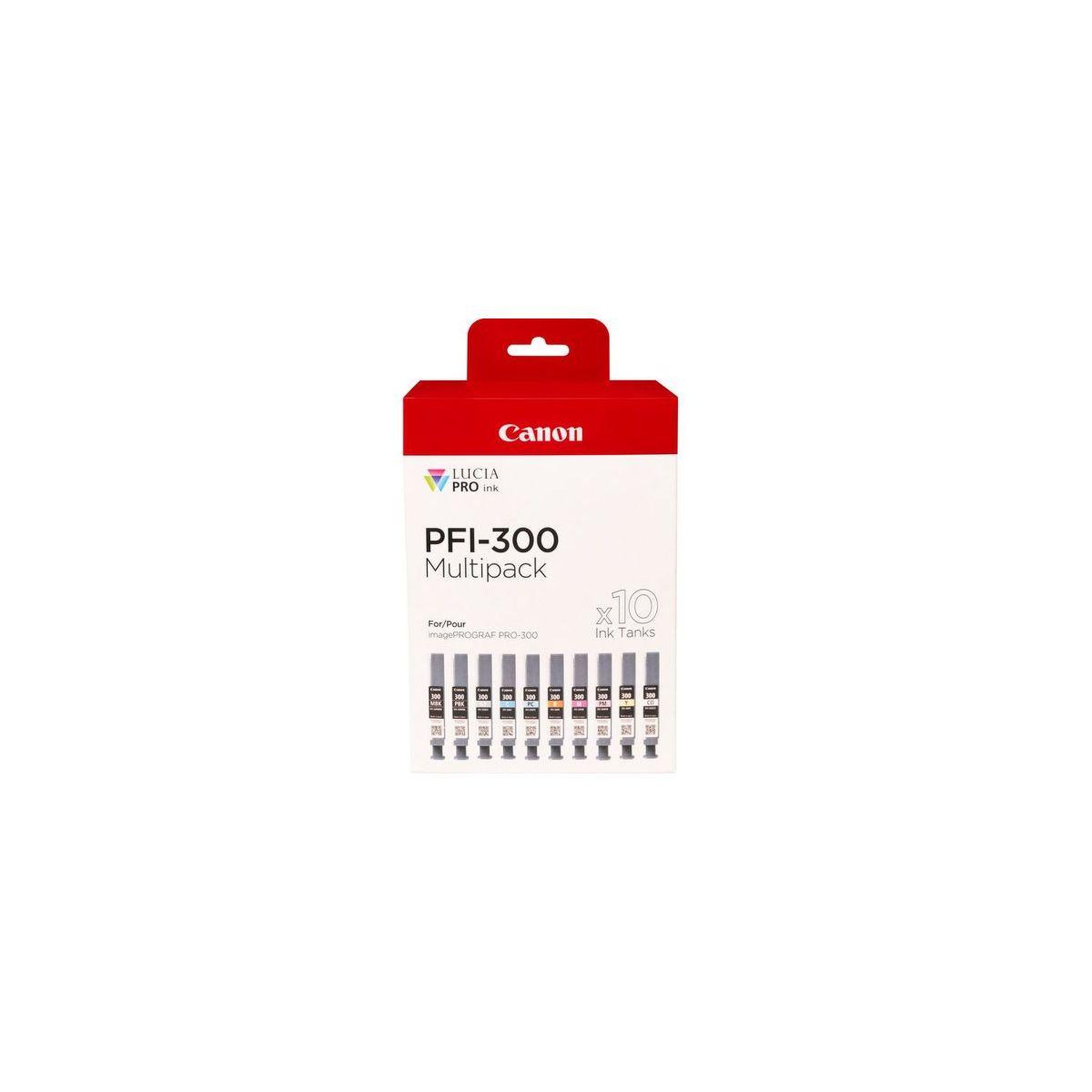 Canon Cartouche d'encre pack multipack 10 originales pro-300 (couleurs photo) - 4102c001