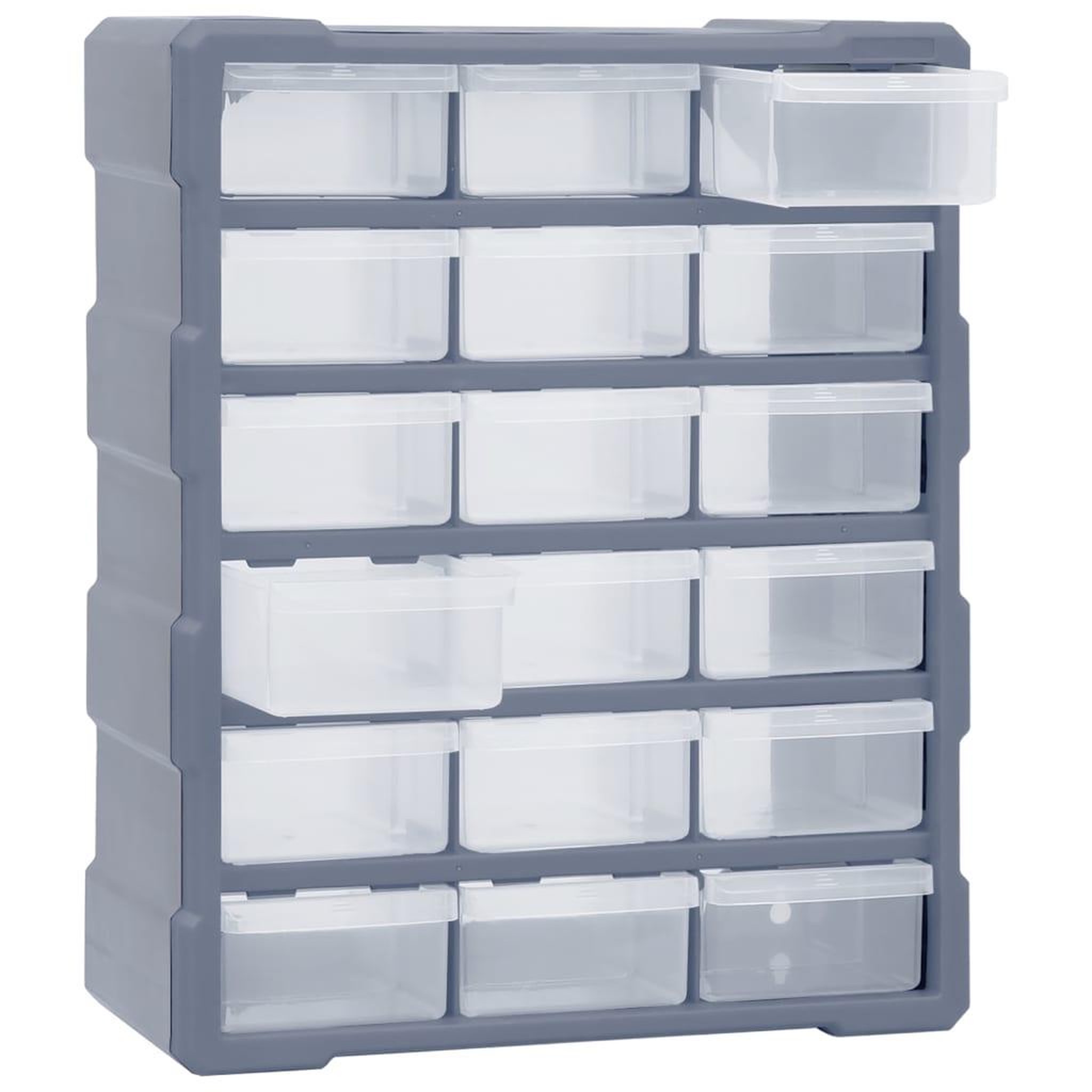 Voir la diapositive 5 : VIDAXL Organisateur multi-tiroirs avec 18 tiroirs centraux 38x16x47 cm