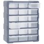 Voir la diapositive 5 : VIDAXL Organisateur multi-tiroirs avec 18 tiroirs centraux 38x16x47 cm