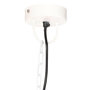 Voir la diapositive 5 : VIDAXL Lampe suspendue industrielle vintage 25 W Blanc Rond 41 cm E27