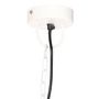 Voir la diapositive 5 : VIDAXL Lampe suspendue industrielle vintage 25 W Blanc Rond 41 cm E27