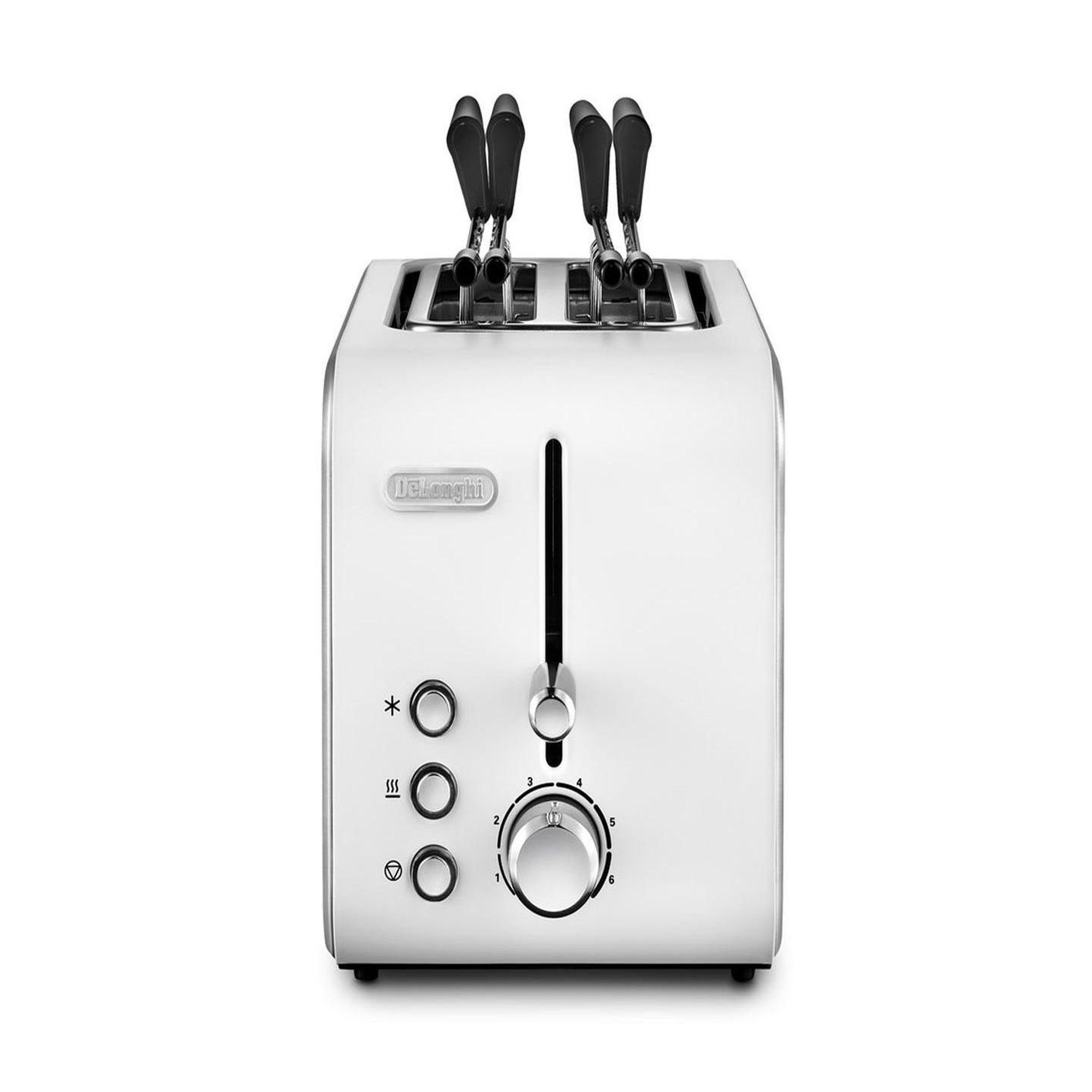 Voir la diapositive 3 : DELONGHI Grille-pain 2 tranches delonghi ctx 2203.w argent blanc 550 w