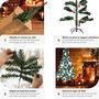 Voir la diapositive 4 : tectake Sapin de Noël artificiel 180 cm vert vert
