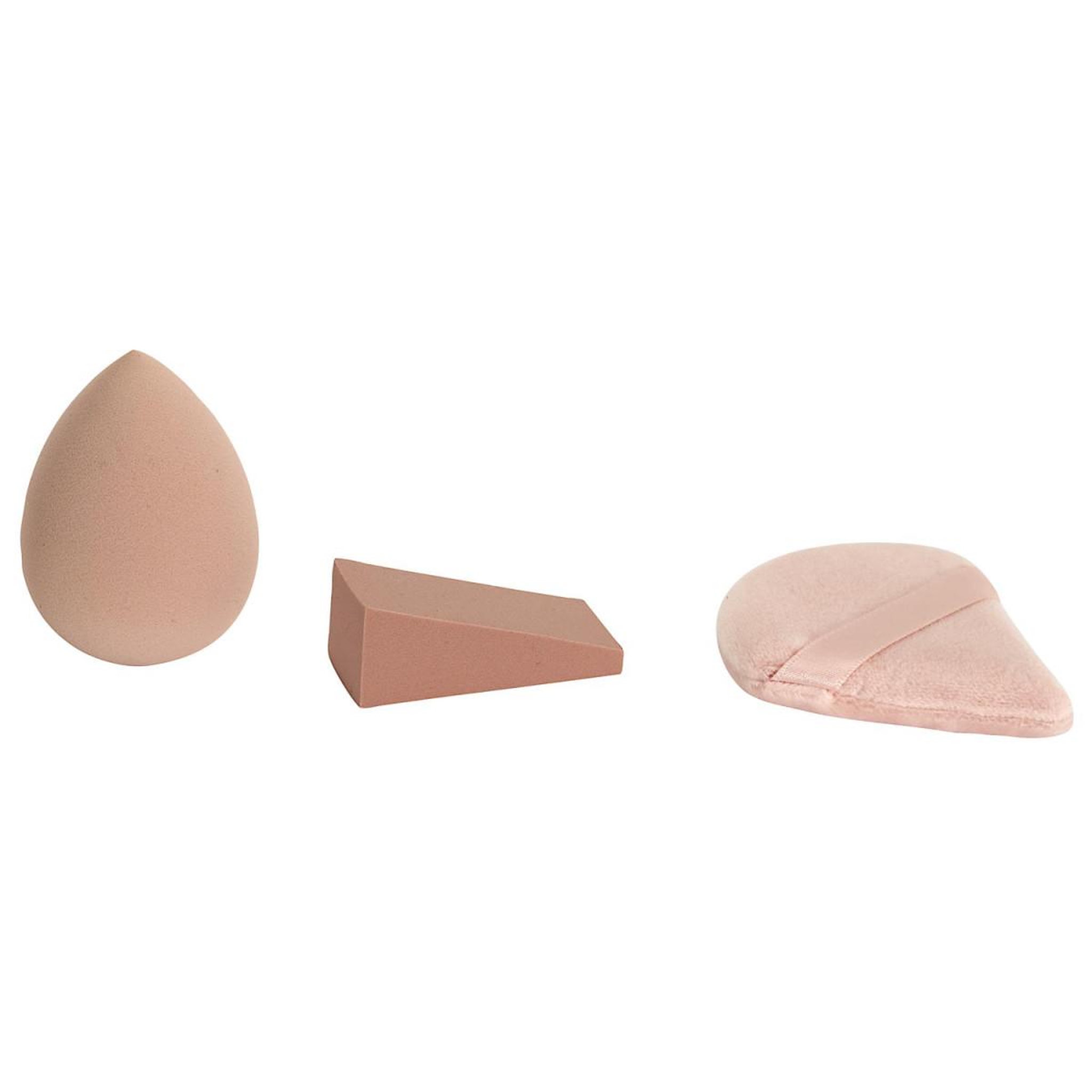 Voir la diapositive 3 : Cosmetic Club Organisateur & 16 éponges à maquillage  teint  22cm transparent