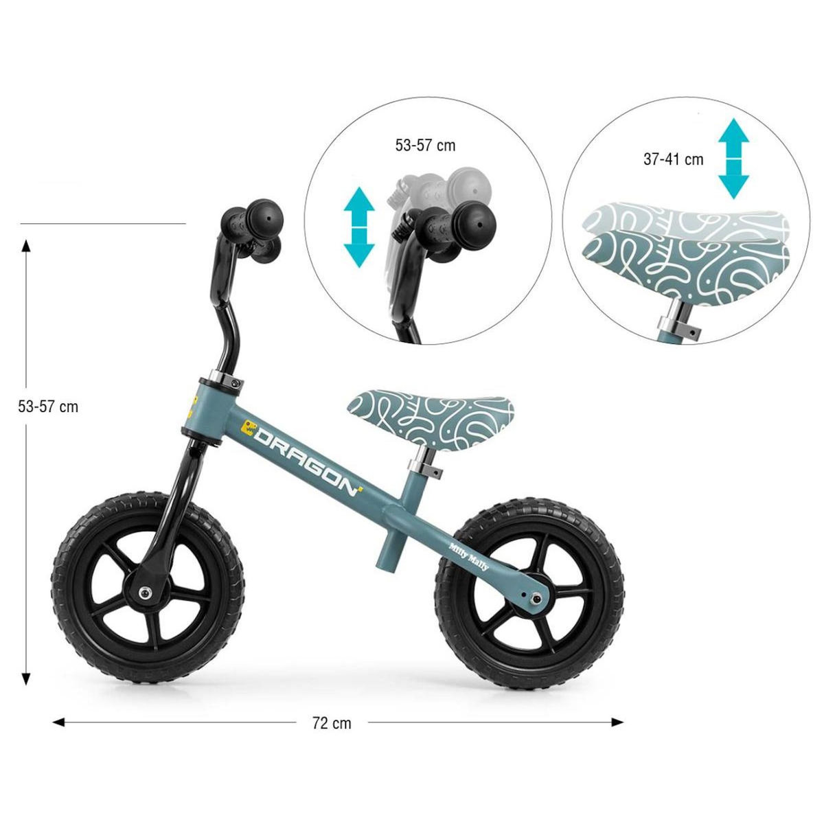 MILLY MALLY Draisienne  Dragon Denim