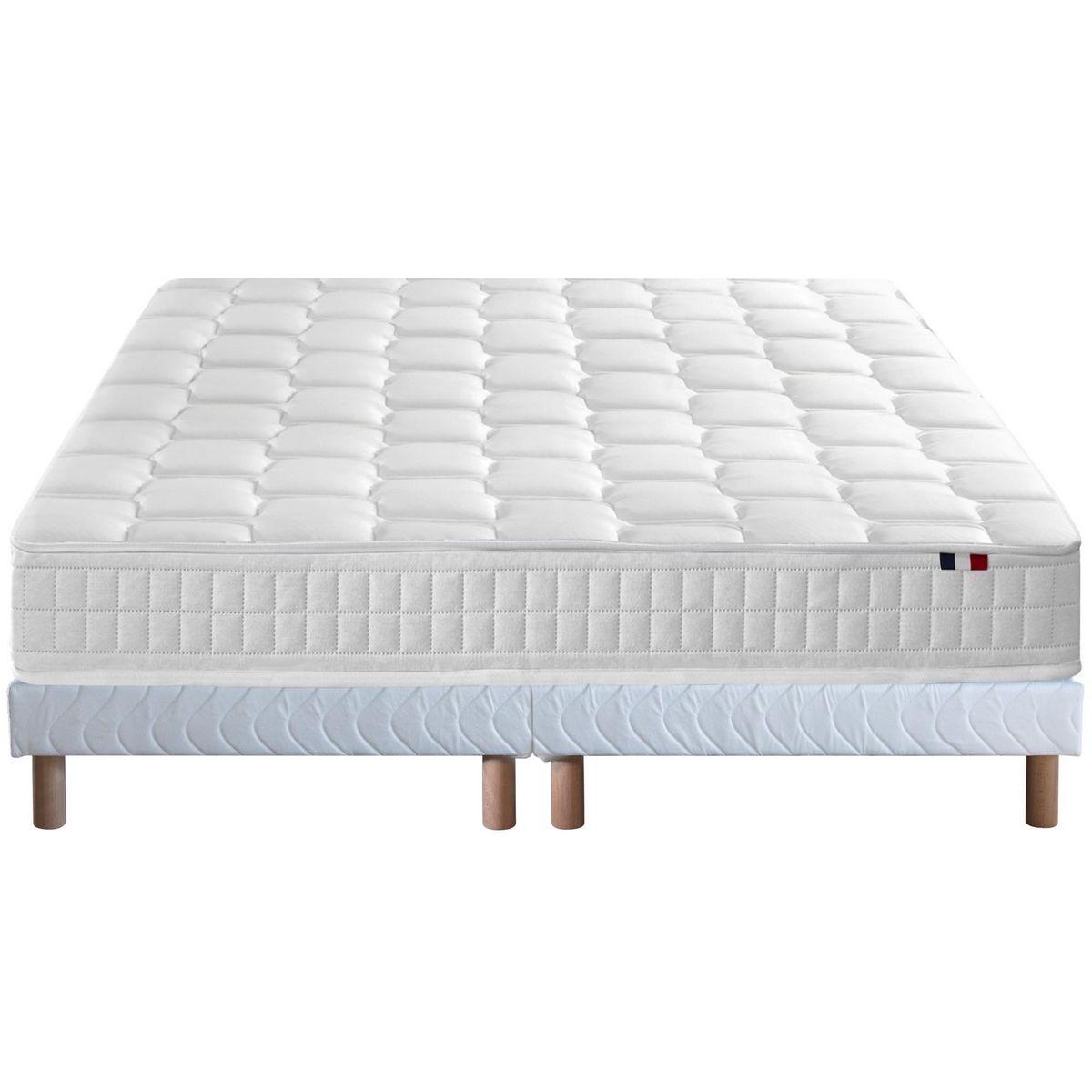 IDLITERIE Ensemble literie : matelas à ressorts COSMOS et sommier - qualité française