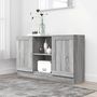 Voir la diapositive 1 : VIDAXL Buffet Sonoma gris 120x30,5x70 cm Bois d'ingenierie
