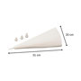 Voir la diapositive 3 : ZENKER Poche à douille réemployable et 4 embouts plastique 31 cm Zenker Smart Pastry