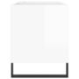 Voir la diapositive 5 : VIDAXL Armoire a disques blanc brillant 85x38x48 cm bois d'ingenierie
