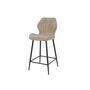 Voir la diapositive 2 : LISA DESIGN Dahi - lot de 2 tabourets de bar - support lombaire - en tissu bouclette sable