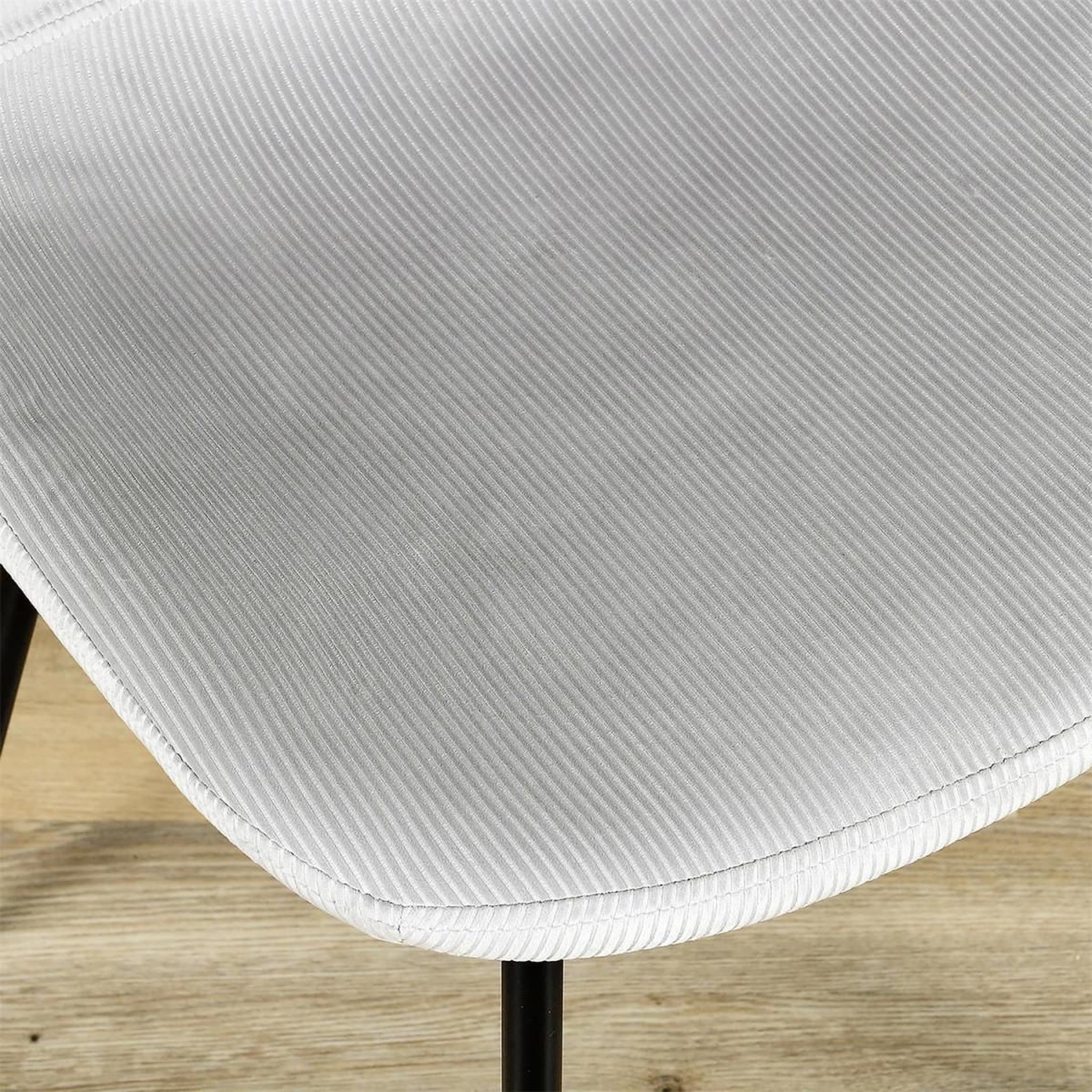 Voir la diapositive 6 : The Home Deco Factory Lot de 4 chaises velours  giulia  85cm gris clair