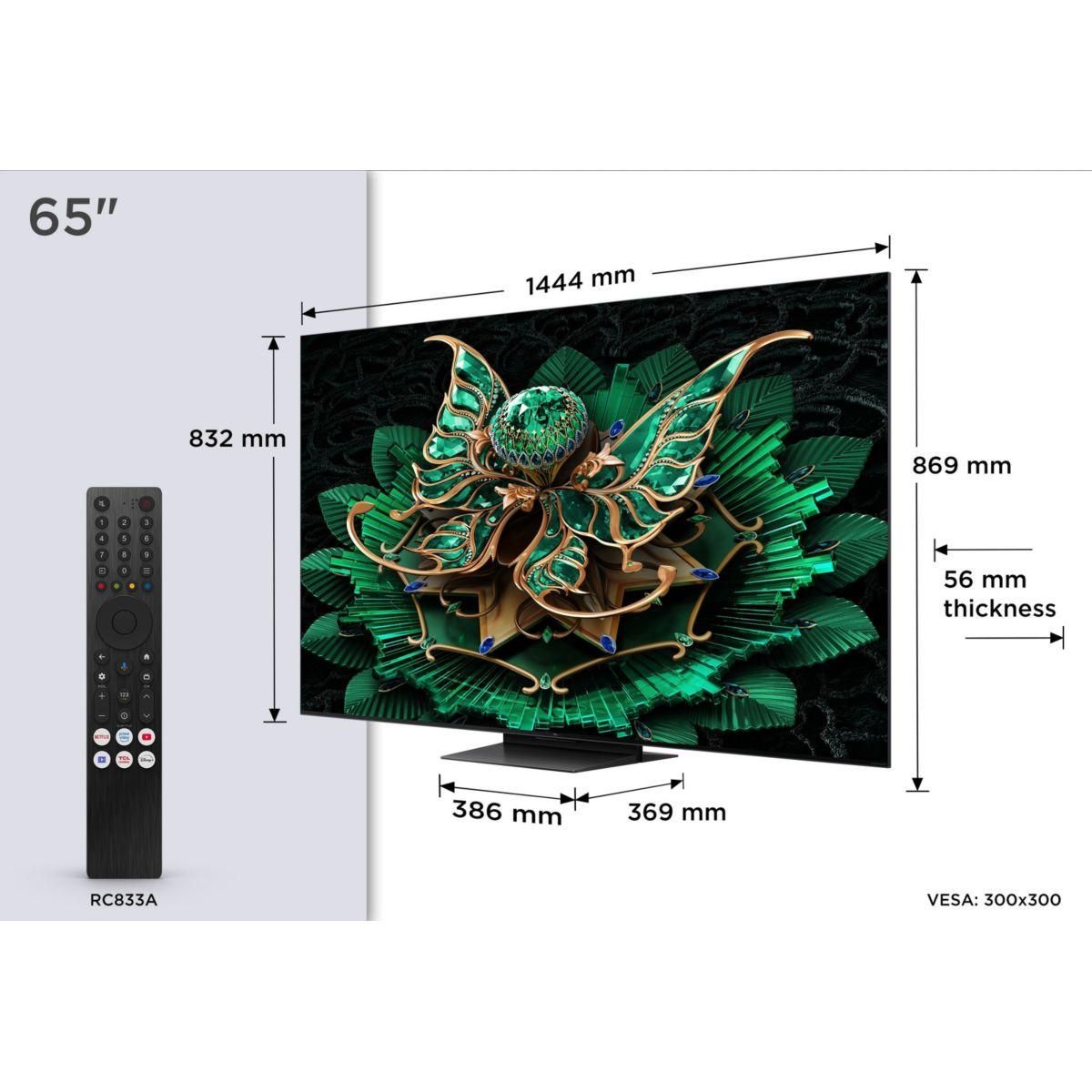 TCL TV Mini Led 65C79K 2025 - 65 pouces ( 164 cm )