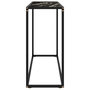 Voir la diapositive 3 : VIDAXL Table console Noir 100x35x75 cm Verre trempe
