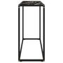 Voir la diapositive 3 : VIDAXL Table console Noir 100x35x75 cm Verre trempe