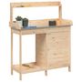 Voir la diapositive 4 : VIDAXL Table de rempotage avec armoire bois massif de sapin
