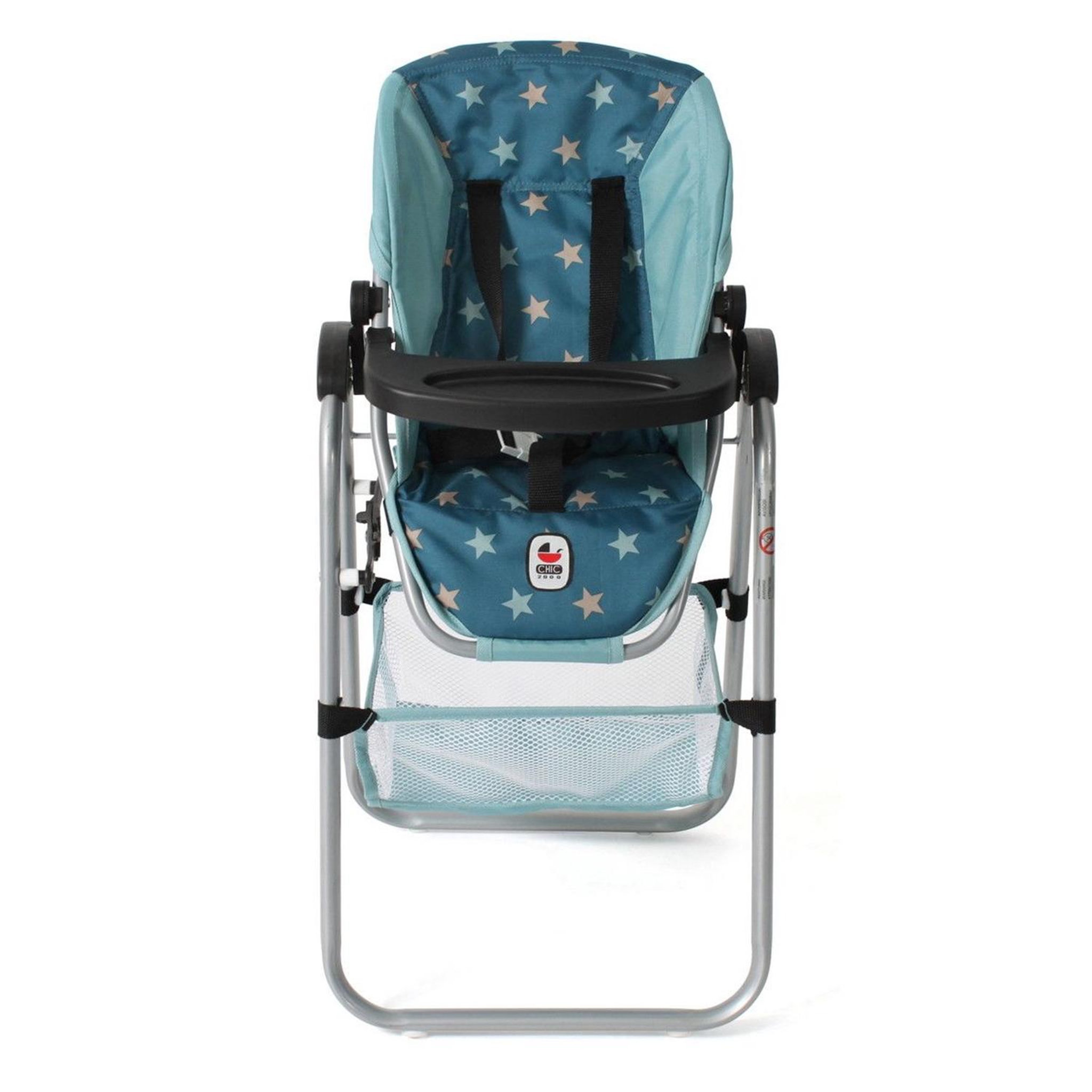 Voir la diapositive 2 : BAYER CHIC 2000 Bayer Chic 2000 Chaise haute pour poupées - Étoile turquoise
