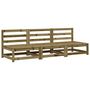 Voir la diapositive 2 : VIDAXL Canapes de jardin sans accoudoirs 3 pcs bois de pin impregne