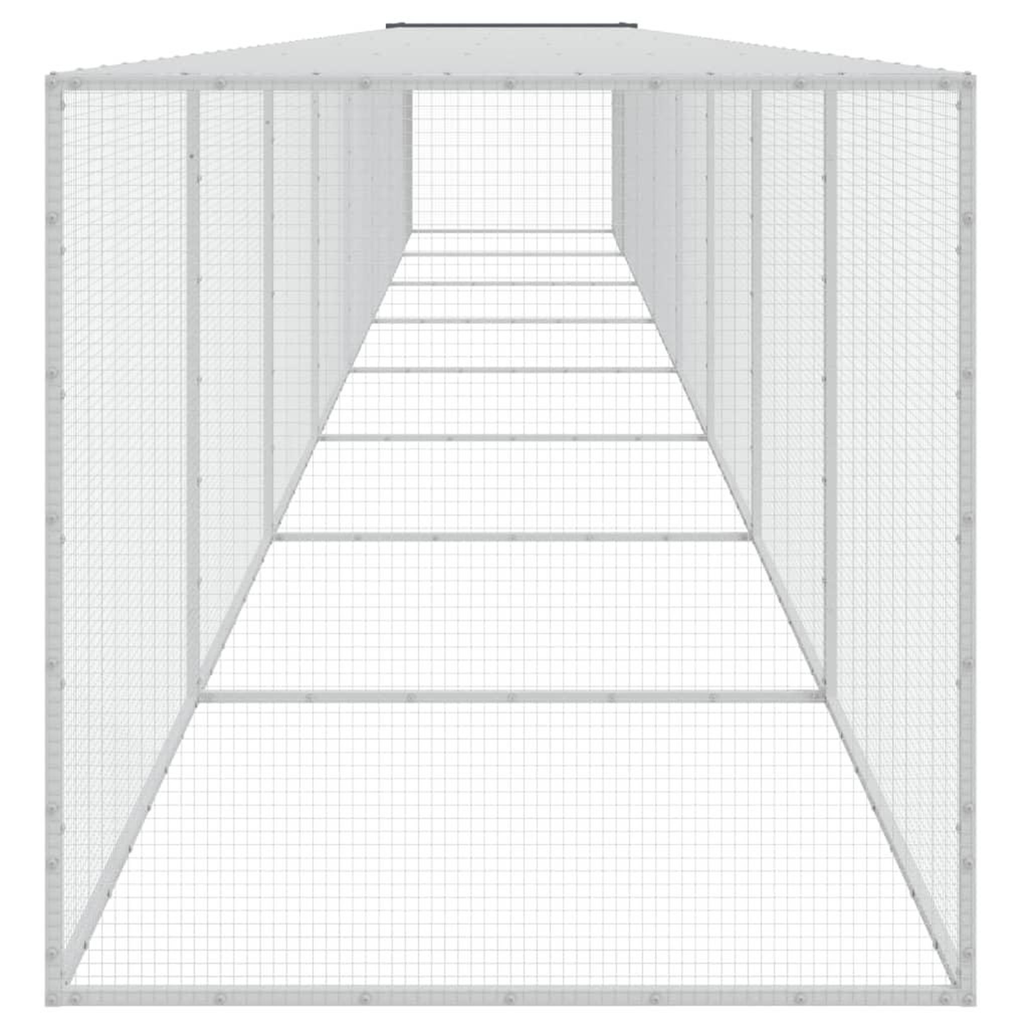 Voir la diapositive 4 : VIDAXL Poulailler avec toit anthracite 803x98x90 cm acier galvanise