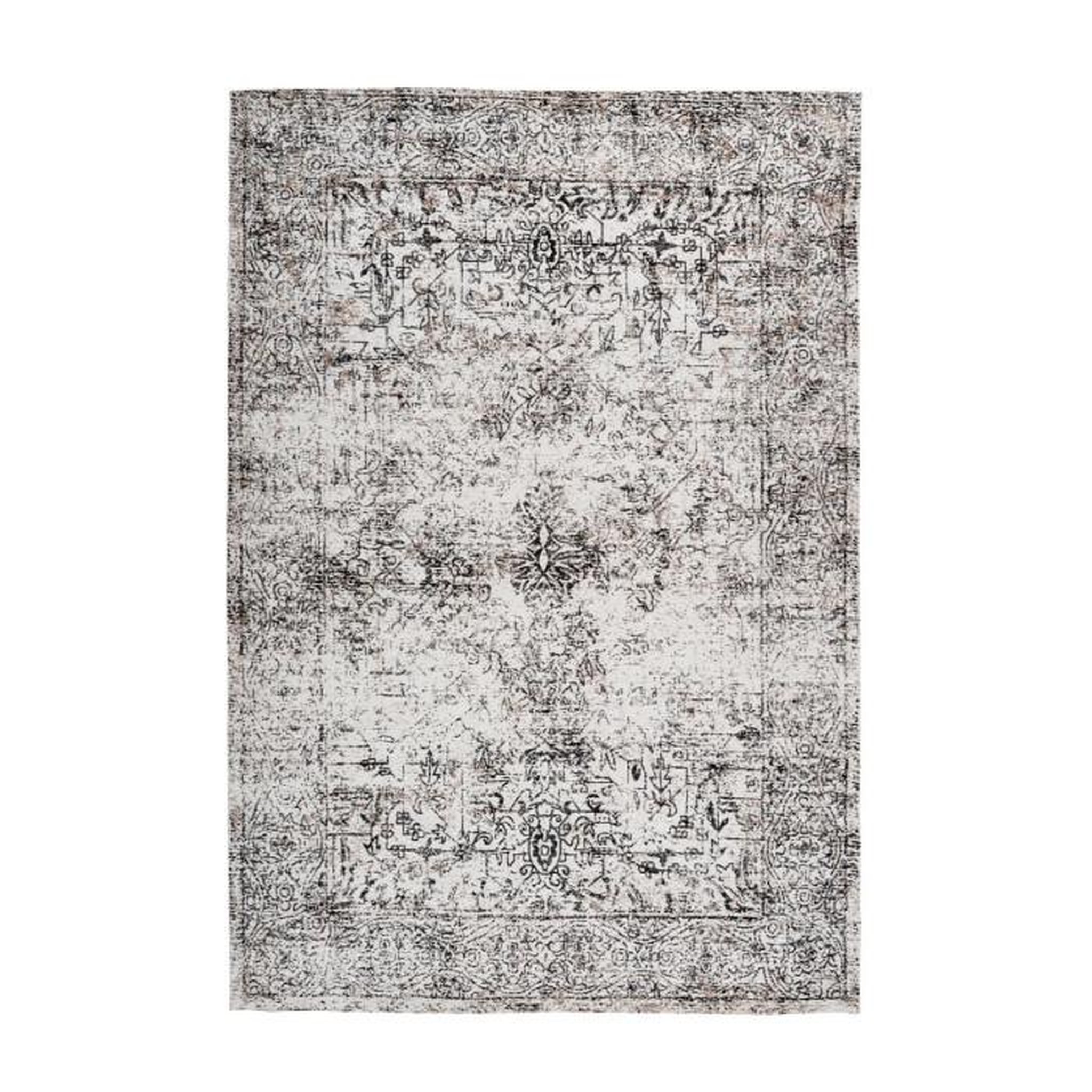 Paris Prix Tapis Vintage à Poils Courts  Iglesia  Anthracite. Coloris disponibles : Gris