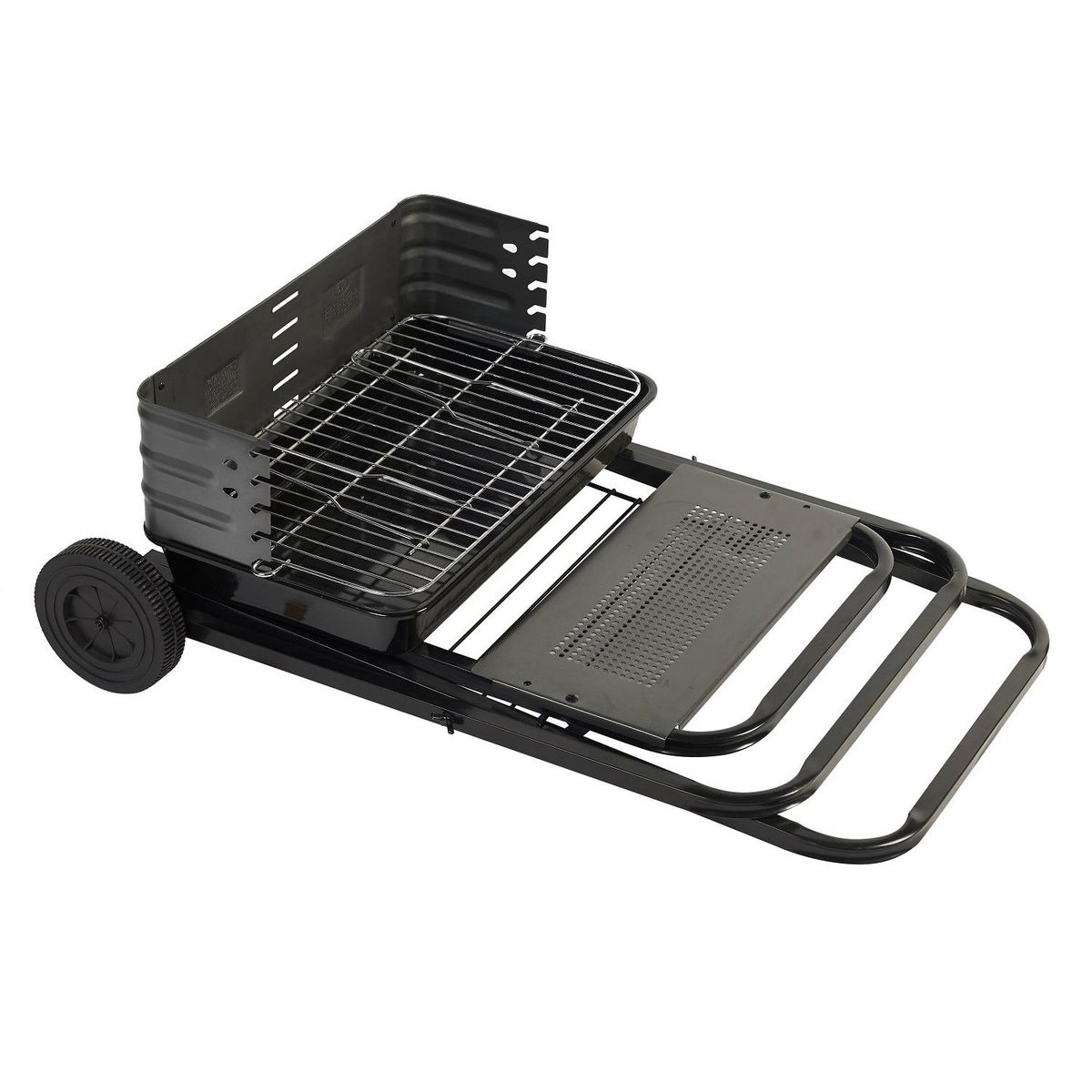 GARDENSTAR Barbecue charbon de bois pliable en acier 60,5x82x70 cm
