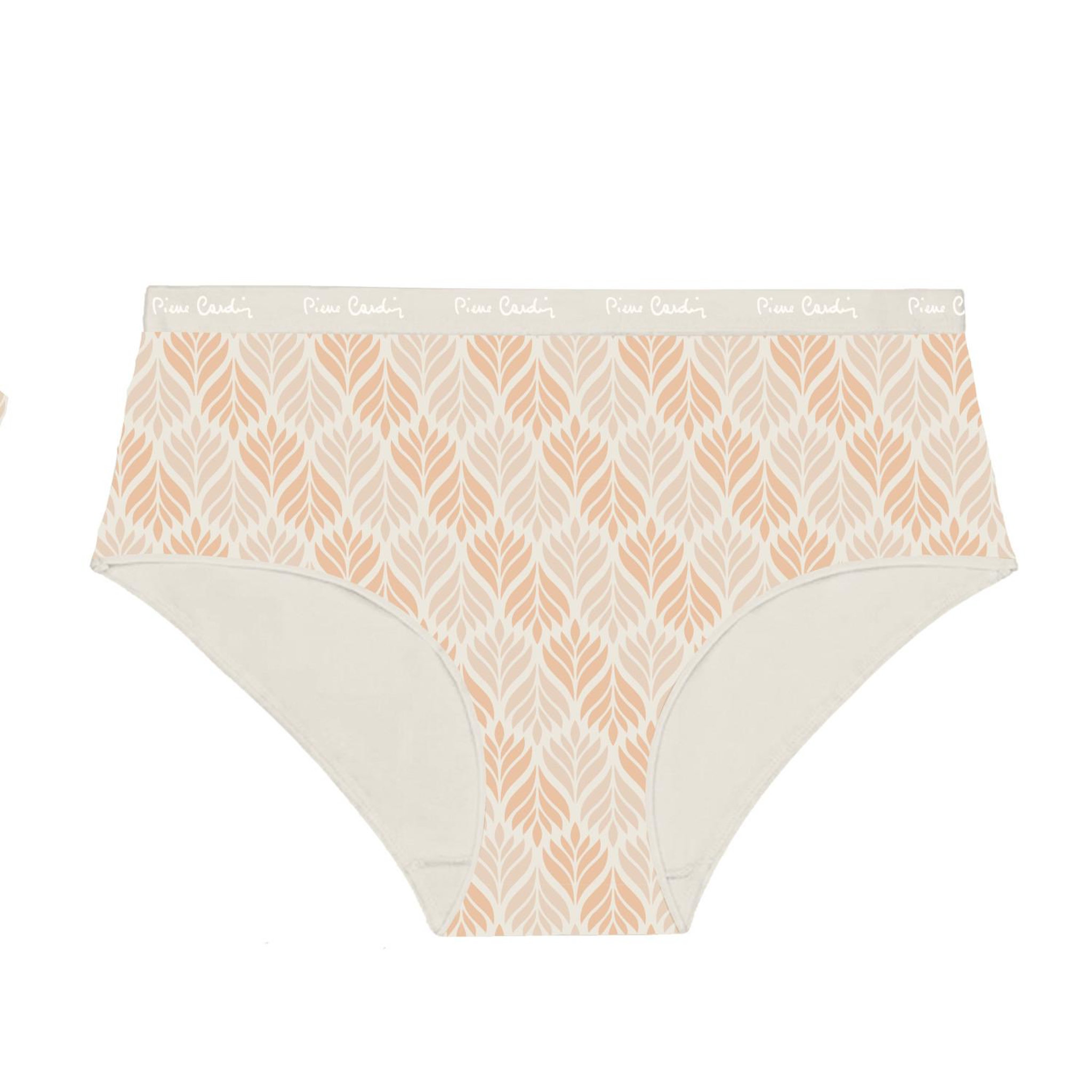 Voir la diapositive 4 : PIERRE CARDIN Lot de 3 culottes femme  en coton uni imprimé ceinture fine 2cm pck49