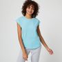 Voir la diapositive 1 : IN EXTENSO T-shirt de sport bleu turquoise femme