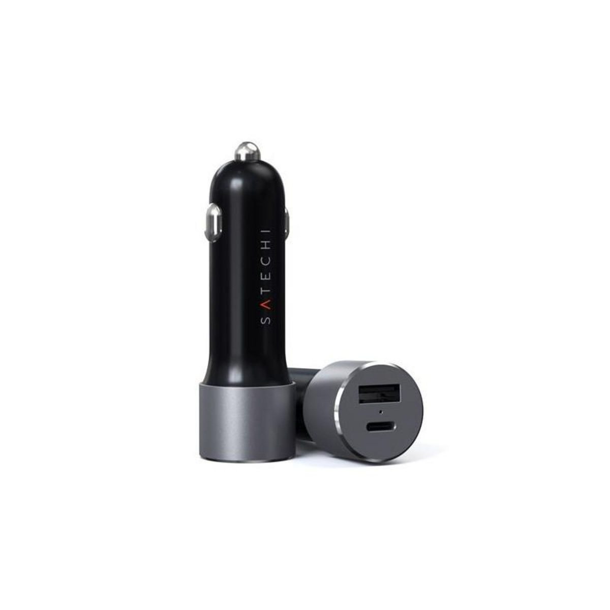 SATECHI Chargeur allume cigare Satechi USB C 72 W Gris sidéral
