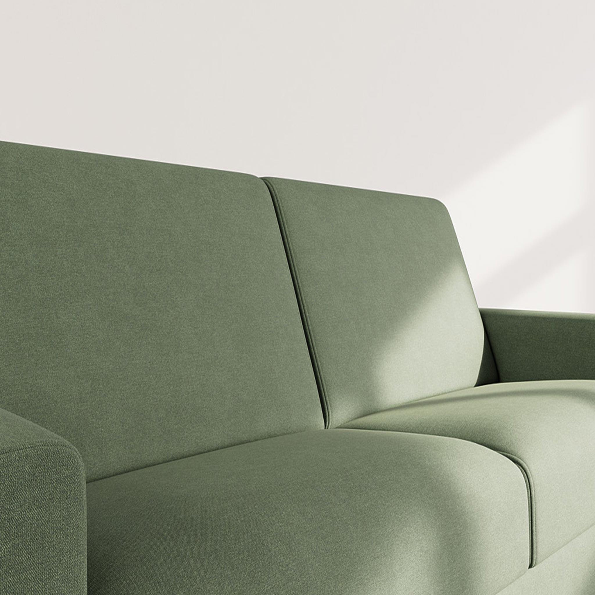Voir la diapositive 4 : BEST MOBILIER Julia - canapé 3 places convertible express couchage quotidien 140 cm matelas 14 cm en tissu